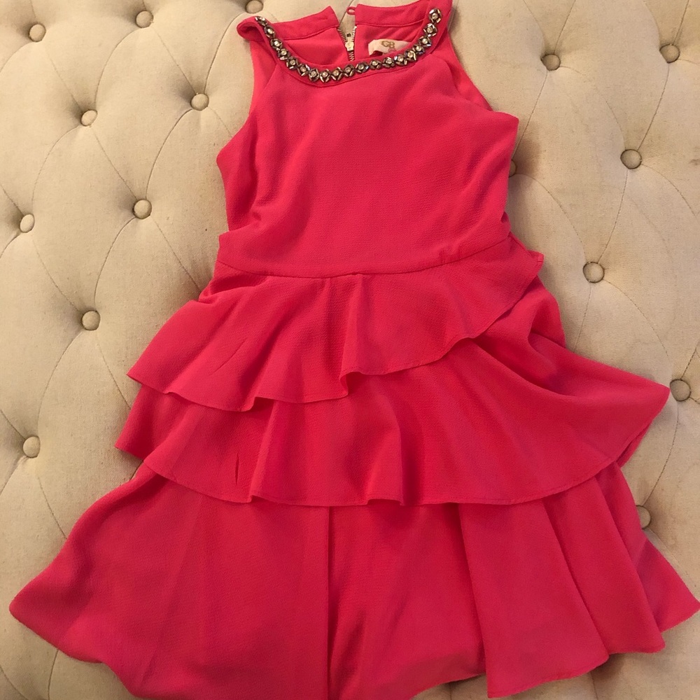 Hot pink party dress